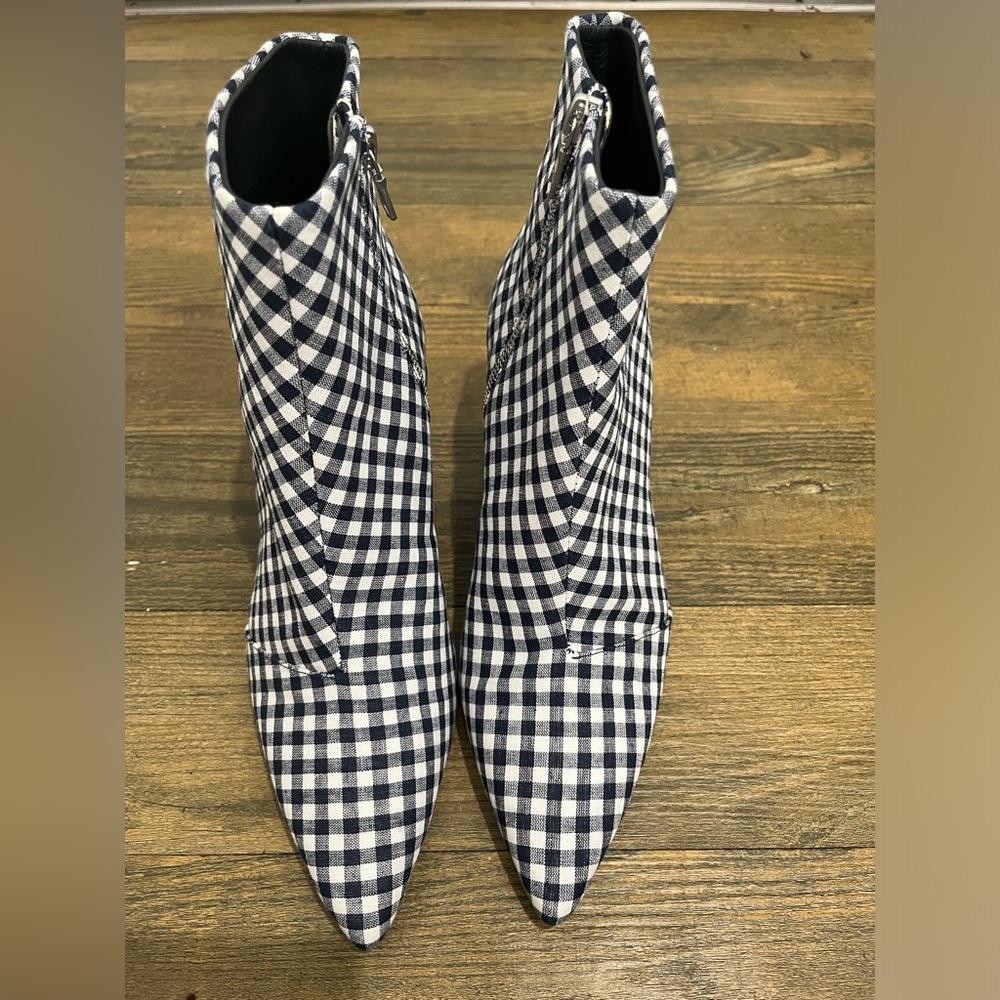 Rag and Bone Black/White Checkered Behah Booties Sz. 8.5 NWOB